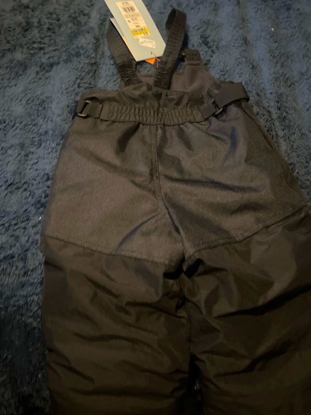 Cat & Jack Black Kids Snow Bib Overalls